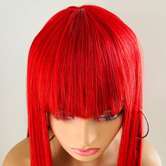 Long Gorgeous Red Wig for Valentines Day or Events - Picture 3 of 10